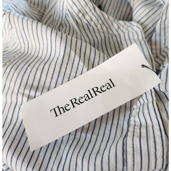 Nili Lotan Button Front Striped Top Size XS - Picture 7 of 7